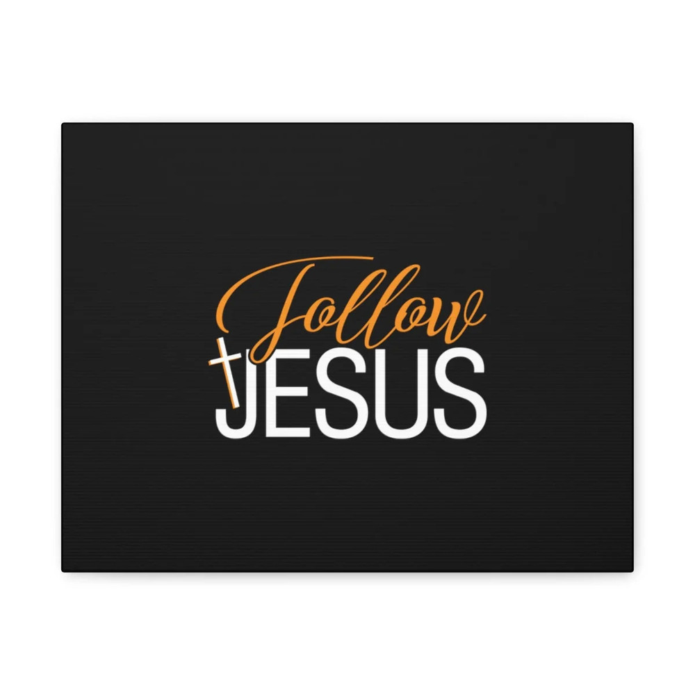 Scripture Walls John 12:26 Follow Jesus Orange Christian Wall Art Bible Verse